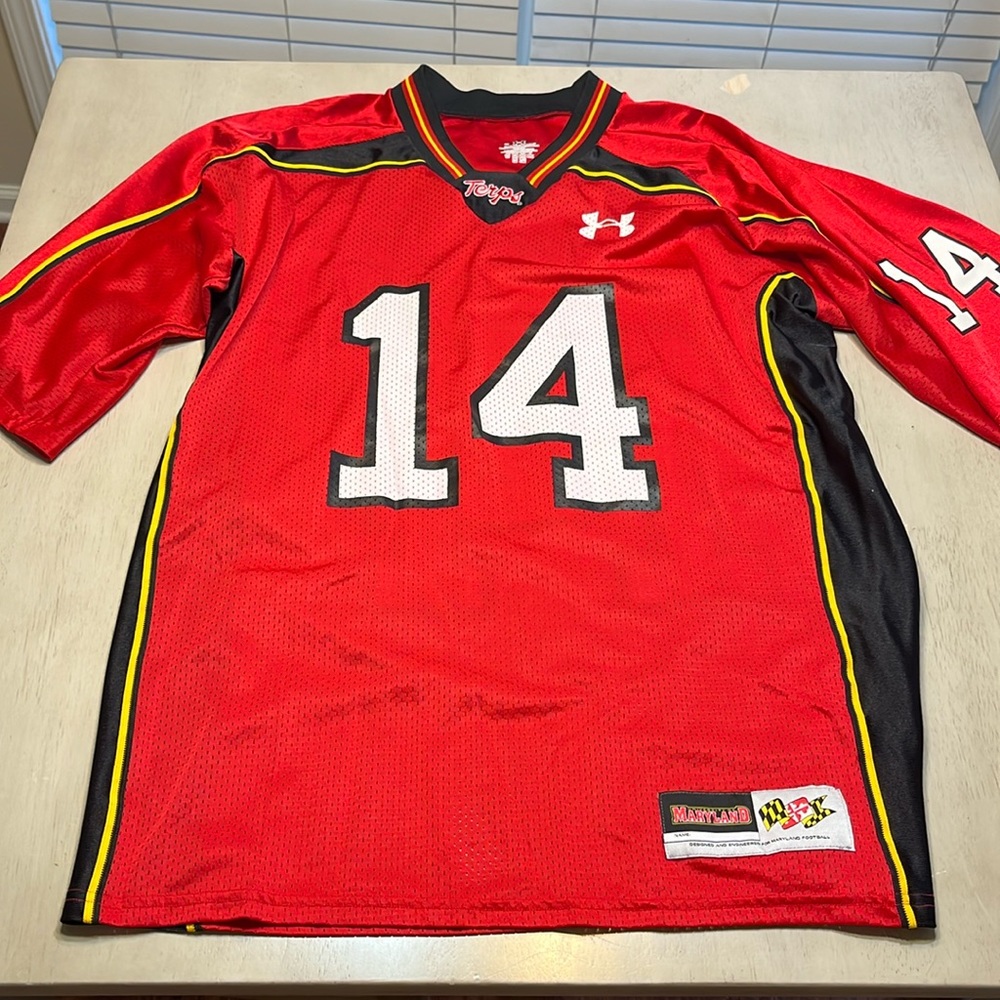 Mens Maryland Terrapins Jersey Under Armor size L like new